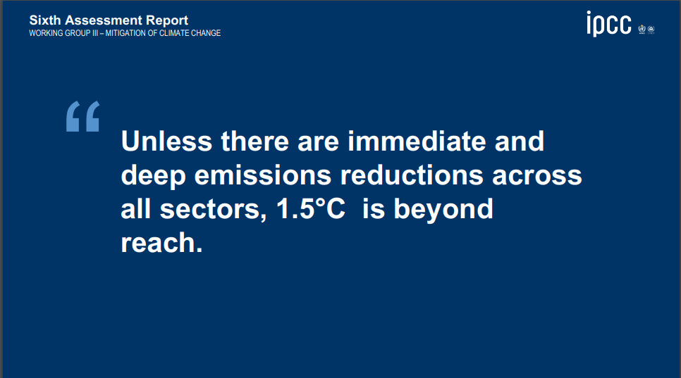 IPCC klima rapport 6 3.del - løsninger og ruter